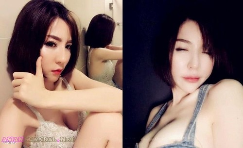 泰国性丑闻 – 美丽的 DJ 赤裸她的大胸部和粉红色的阴户