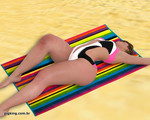Sexy MILF with short hair fucked by black guy on the beach and then by shemale in Pigking Nininho 23