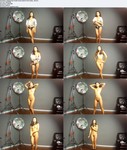 Singaporean model Jenna naked in the studio