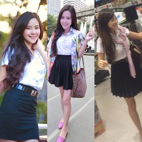 Pretty Thai Schoolgirl Fah barbie Upskirt