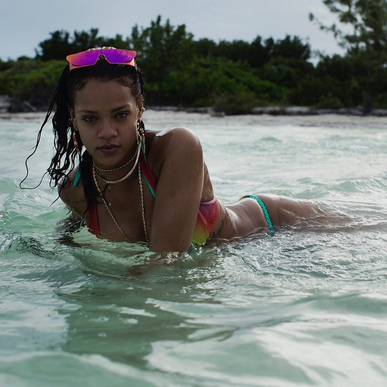 Rihanna in see through top, sexy bikini in Barbados HQ Instagram photos 22.jpg
