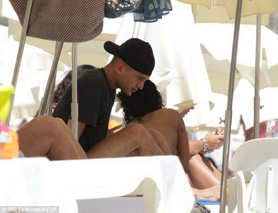 Christina Milian nip slip in tight swimsuit on the beach in Ibiza MixQ 12.jpg