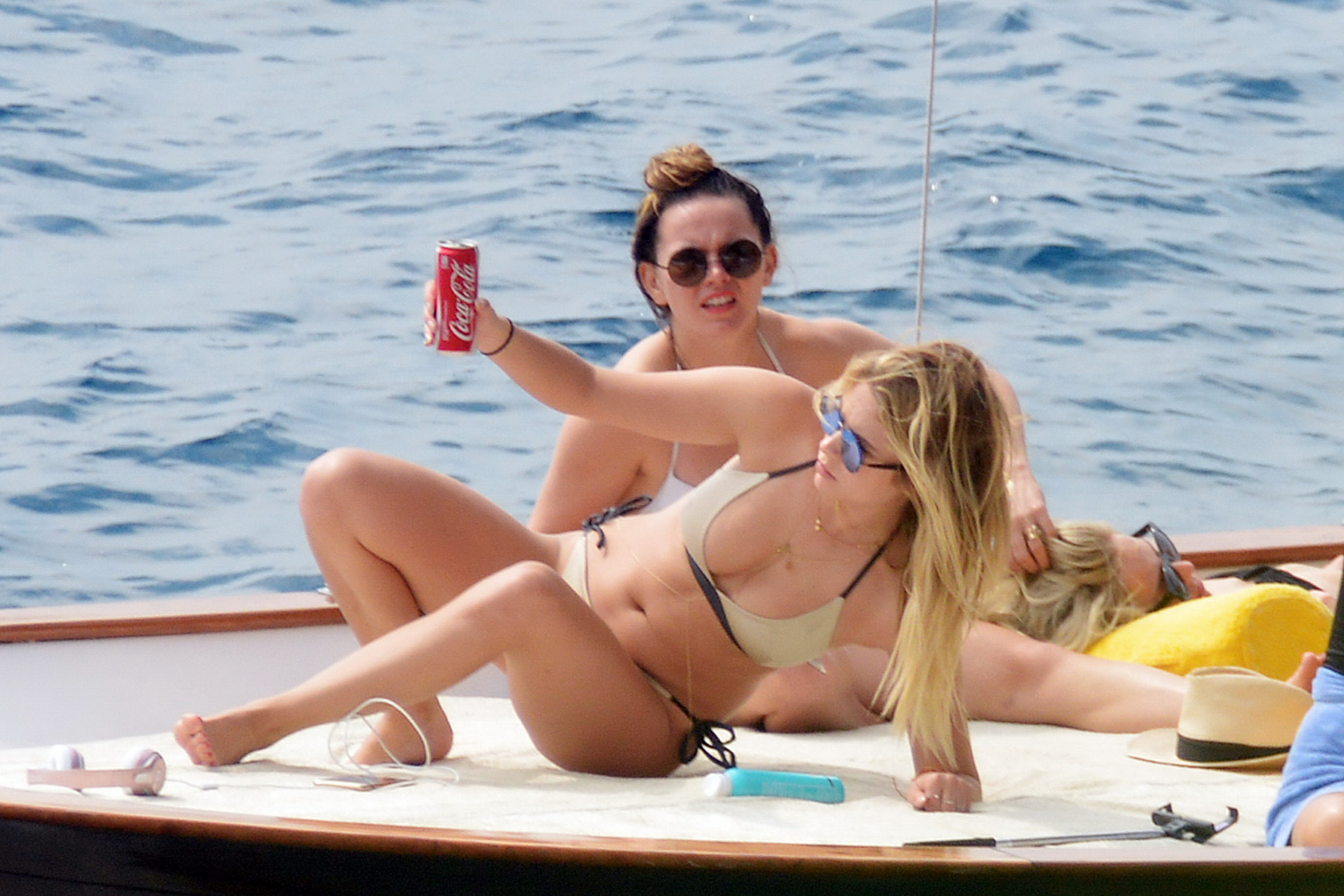 Ashley Benson, Shay Mitchell & Troian Bellisario sexy bikinis and swimsuits candids on the yacht in Capri 37x HQ photos 13.jpg