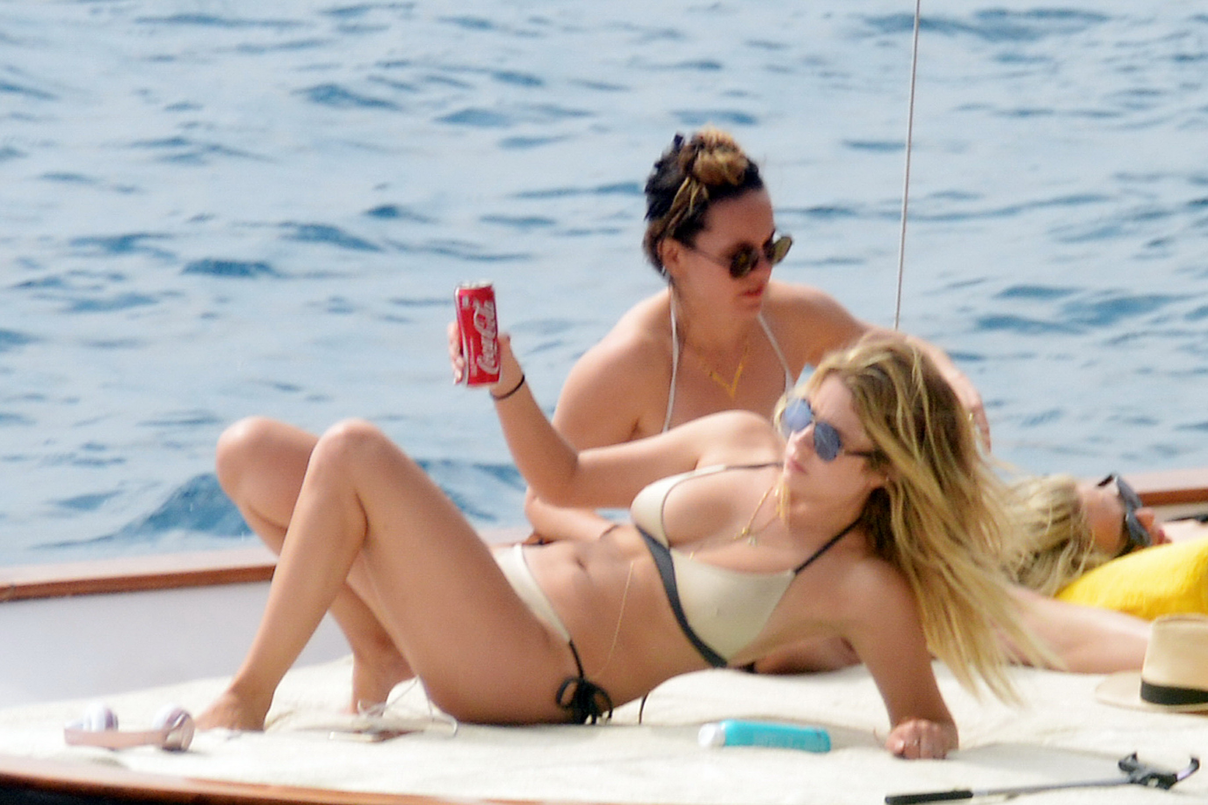 Ashley Benson, Shay Mitchell & Troian Bellisario sexy bikinis and swimsuits candids on the yacht in Capri 37x HQ photos 16.jpg