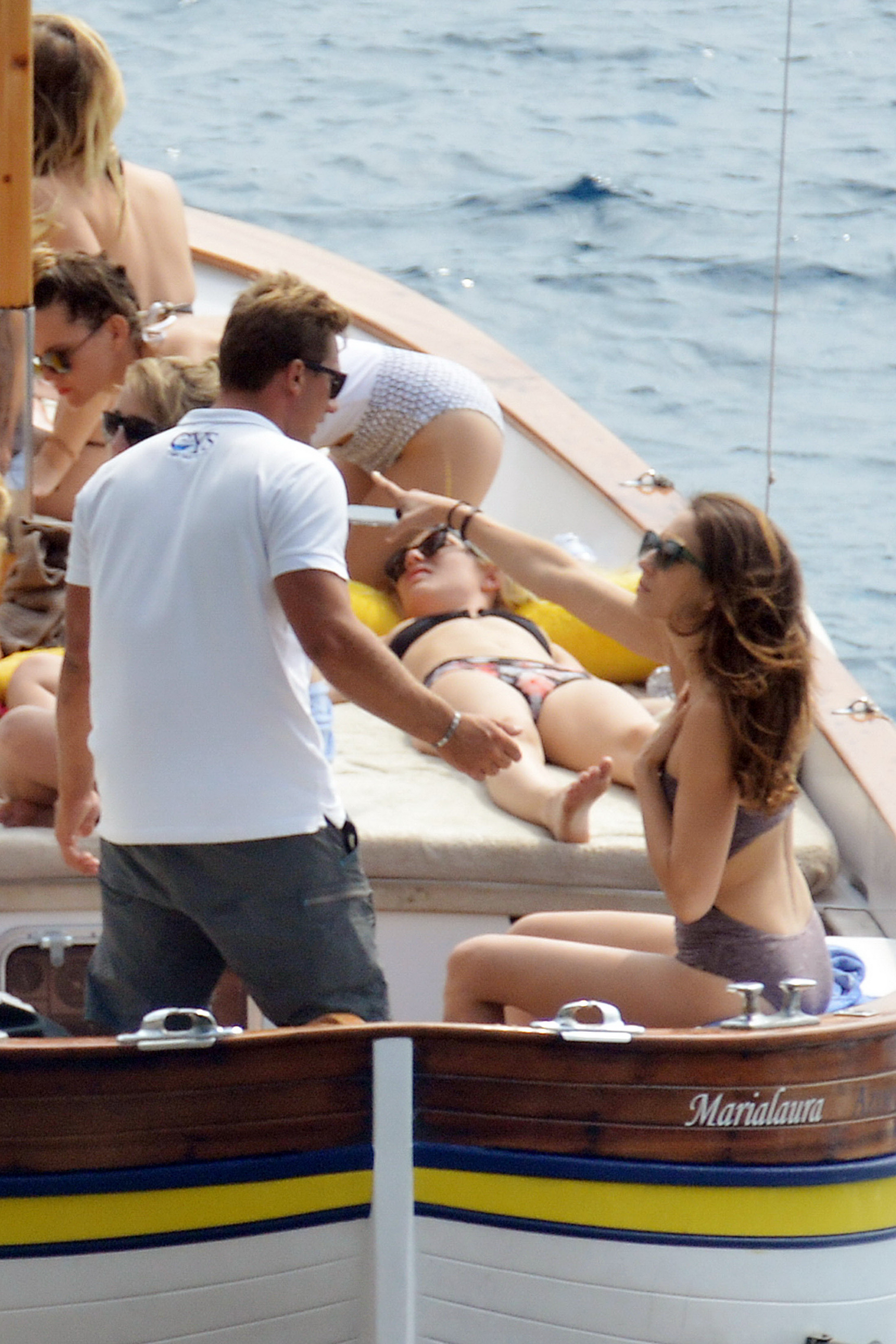 Ashley Benson, Shay Mitchell & Troian Bellisario sexy bikinis and swimsuits candids on the yacht in Capri 37x HQ photos 20.jpg
