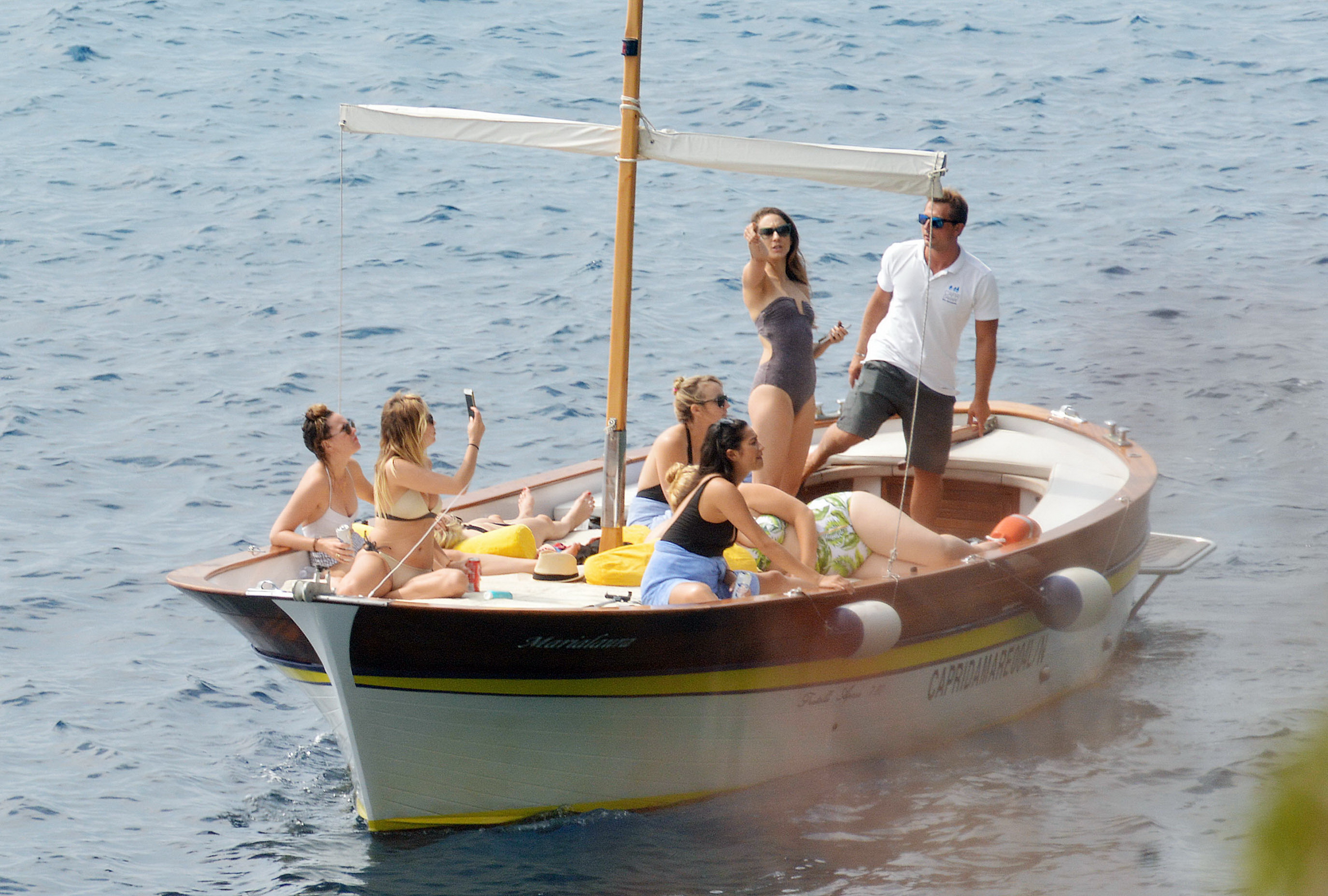Ashley Benson, Shay Mitchell & Troian Bellisario sexy bikinis and swimsuits candids on the yacht in Capri 37x HQ photos 23.jpg
