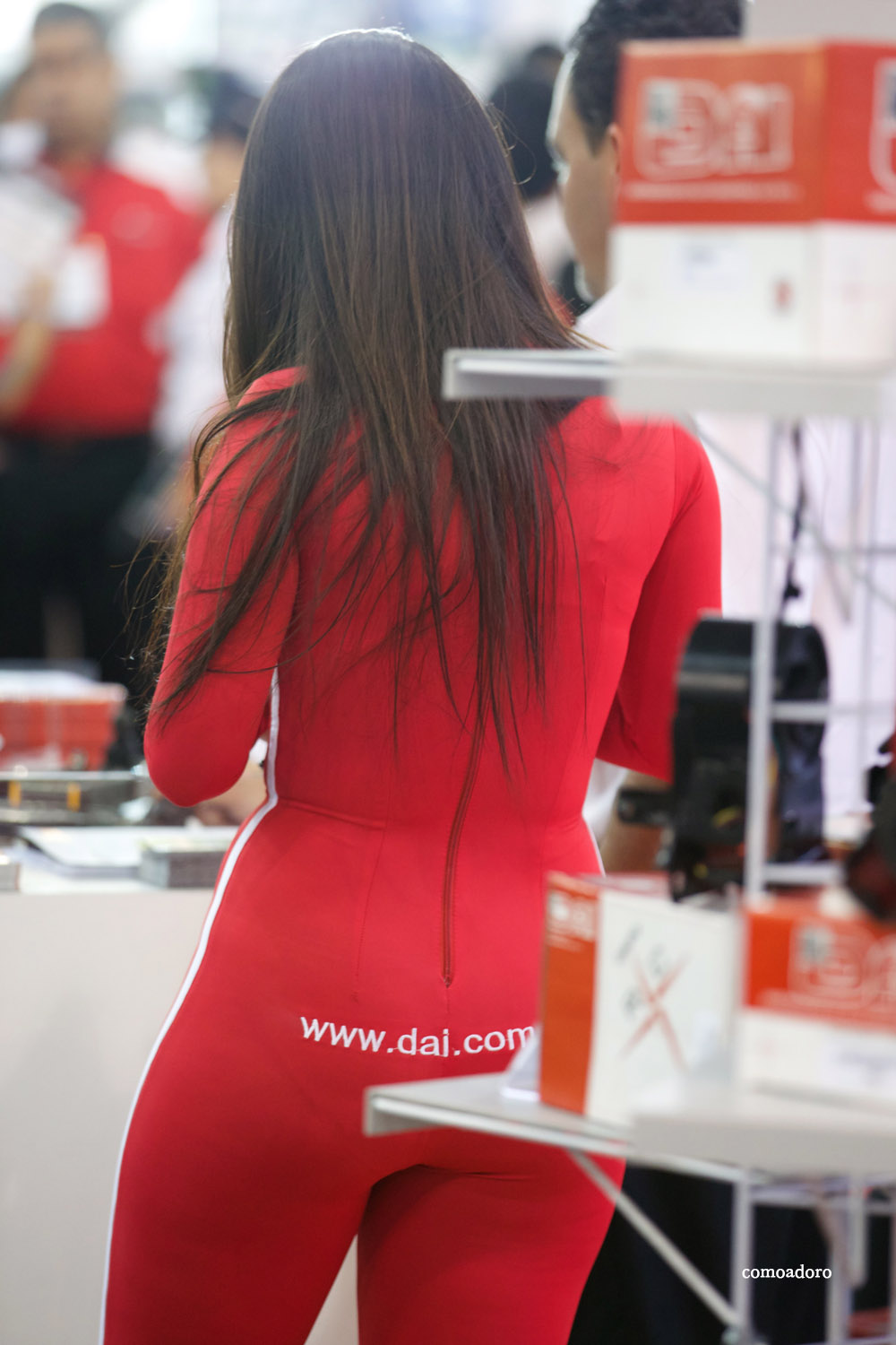 promo girl in red spandex (14).jpg