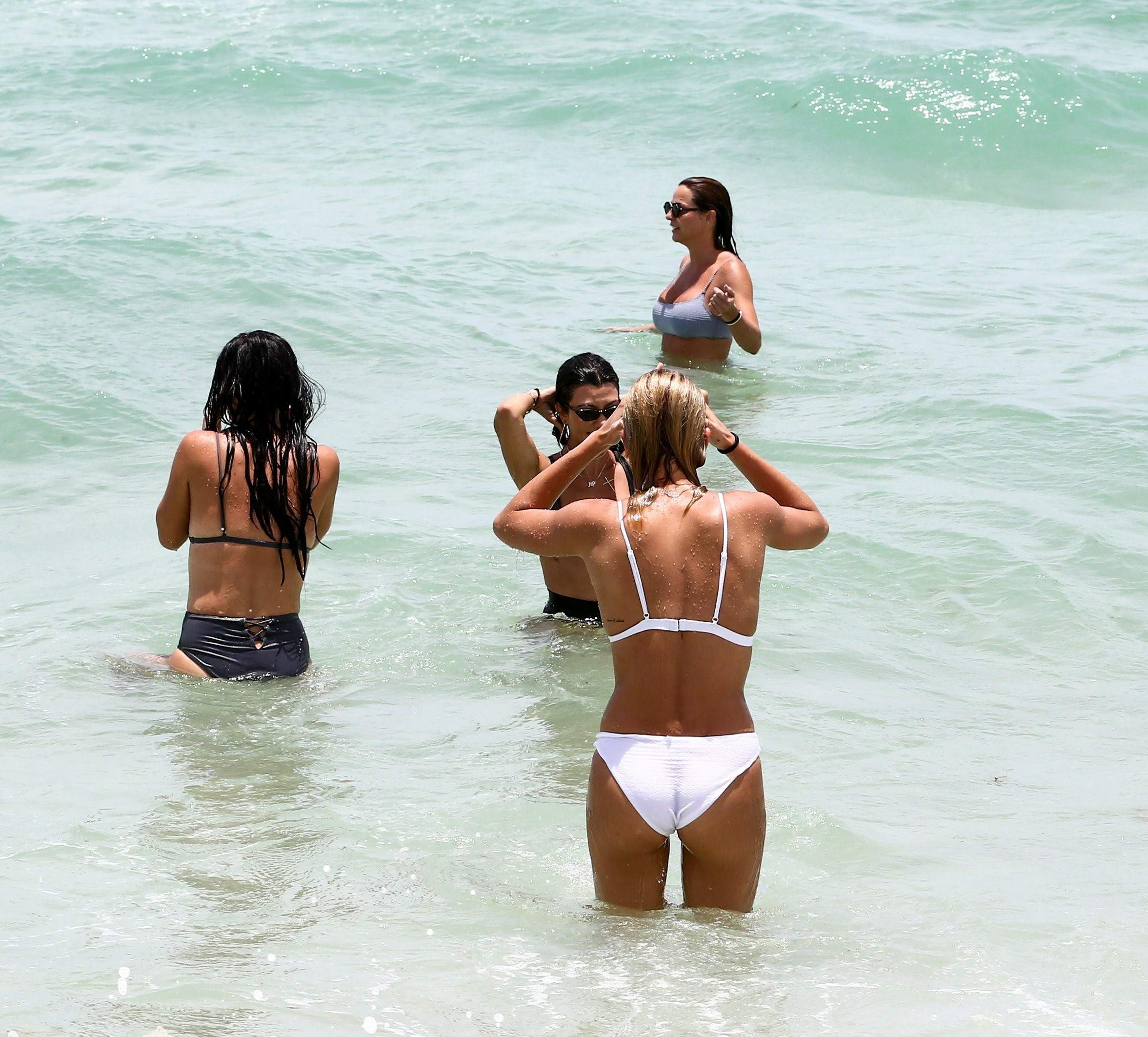 Kourtney Kardashian with Hailey Baldwin sexy bikinis at Miami Beach 358x HQ photos 194.jpg