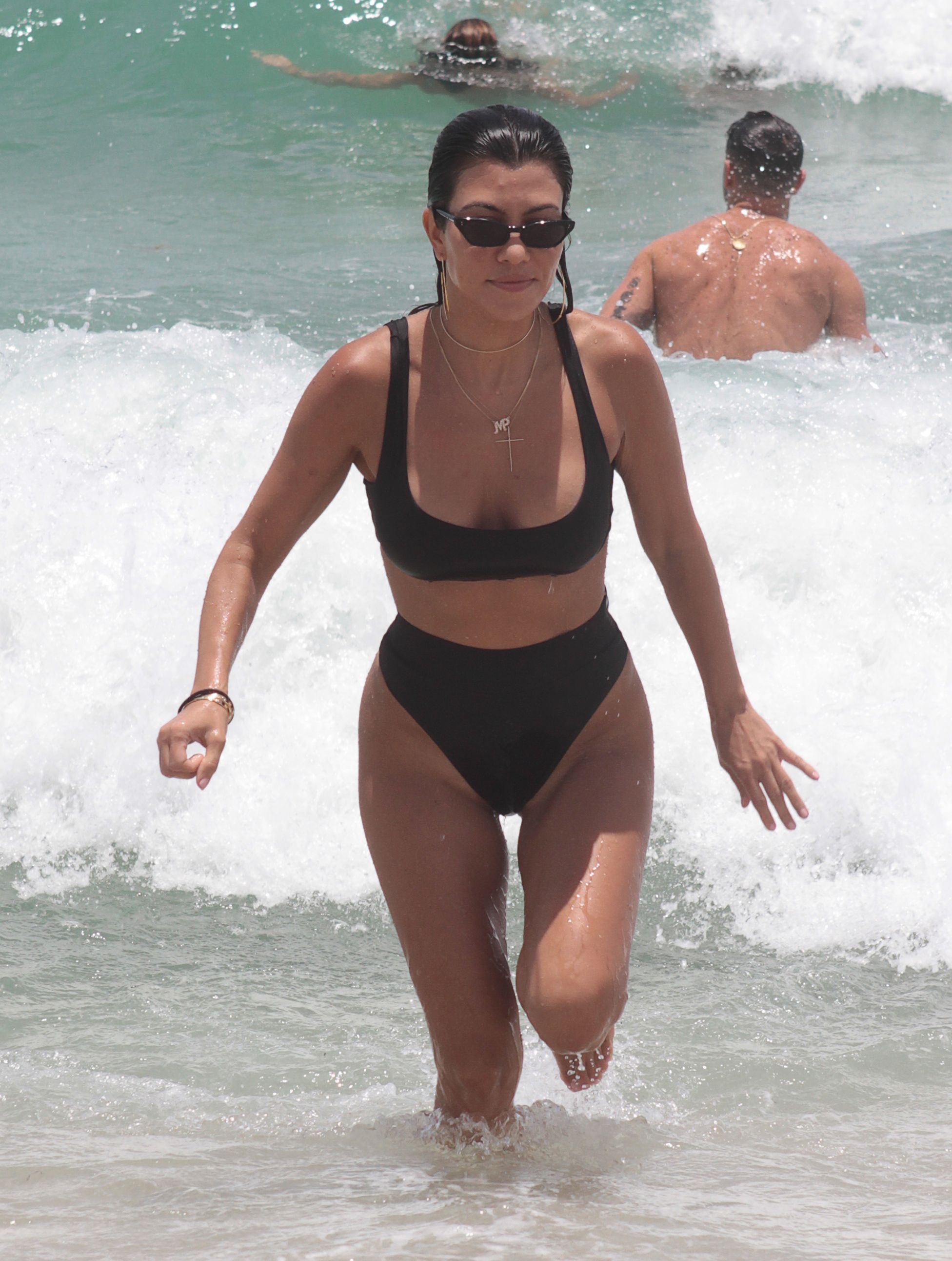 Kourtney Kardashian with Hailey Baldwin sexy bikinis at Miami Beach 358x HQ photos 320.jpg