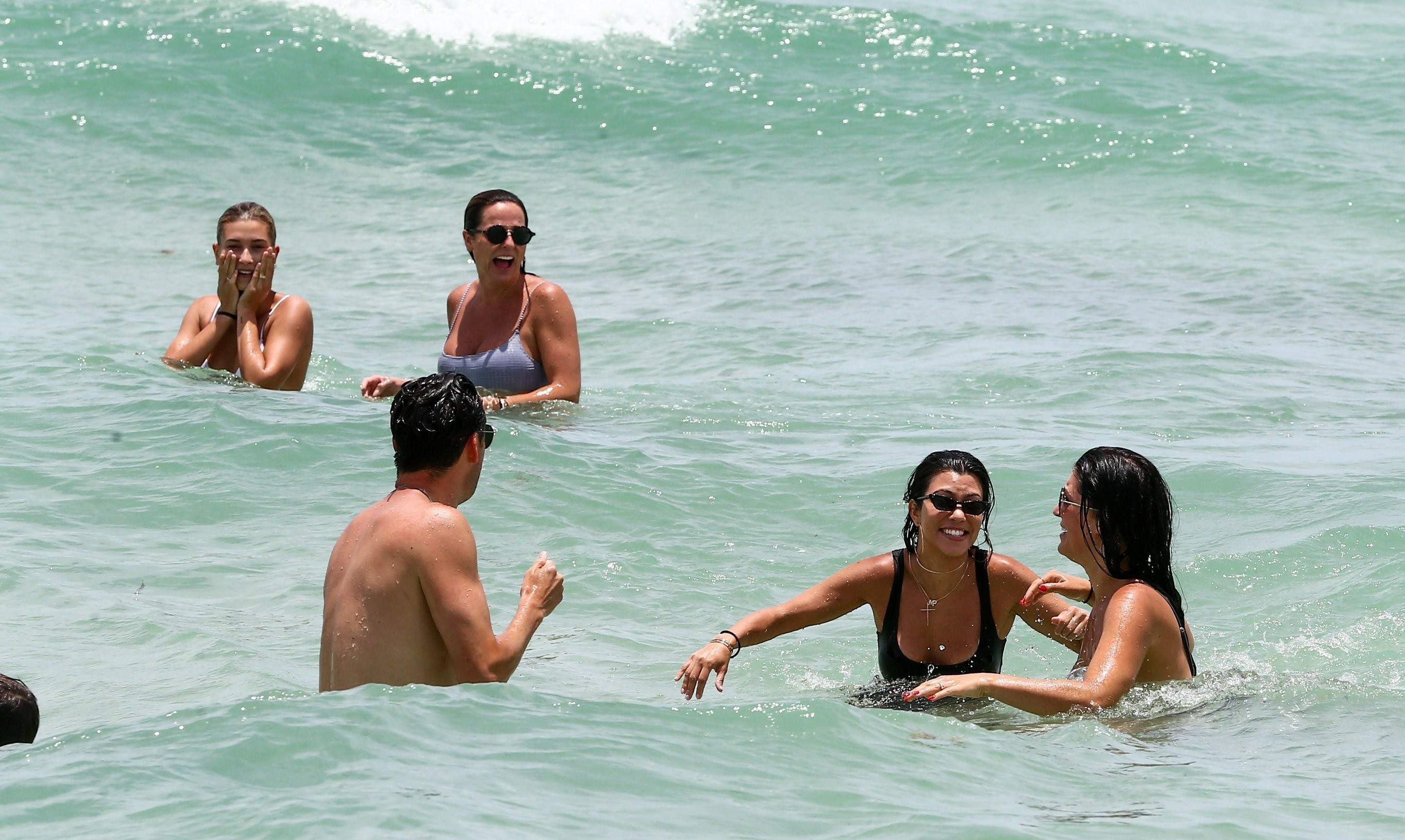 Kourtney Kardashian with Hailey Baldwin sexy bikinis at Miami Beach 358x HQ photos 191.jpg