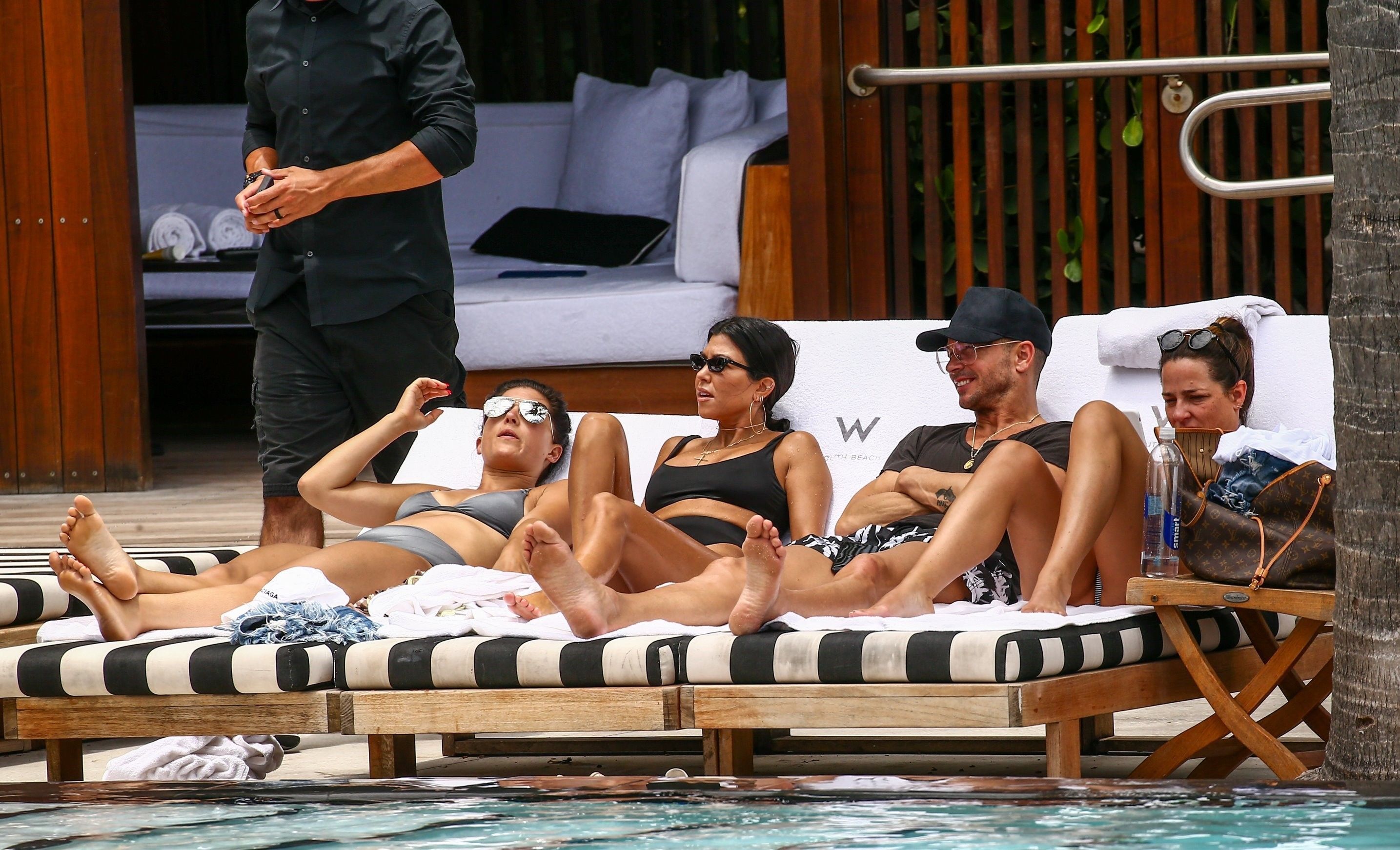 Kourtney Kardashian with Hailey Baldwin sexy bikinis at Miami Beach 358x HQ photos 306.jpg
