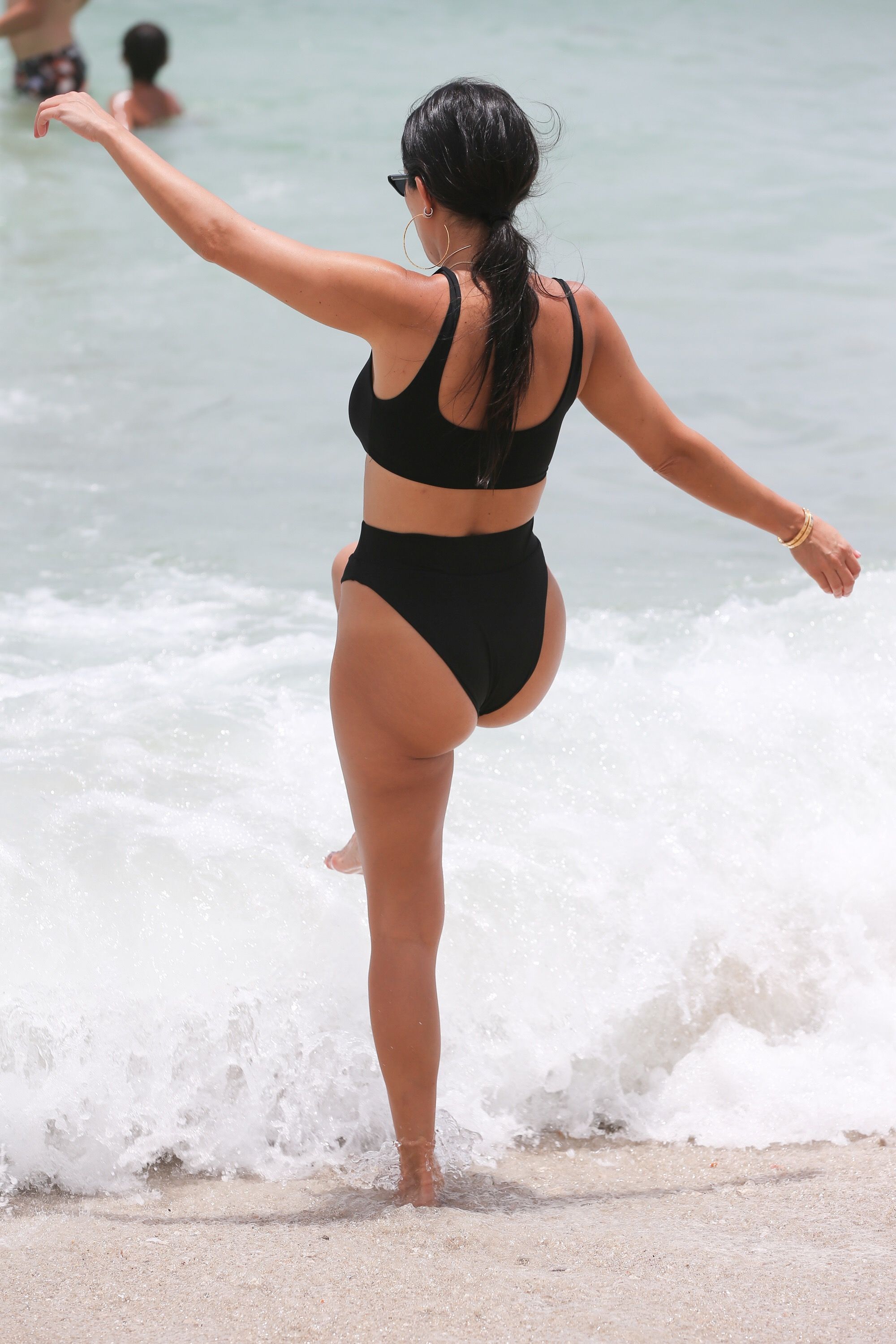Kourtney Kardashian with Hailey Baldwin sexy bikinis at Miami Beach 358x HQ photos 345.jpg